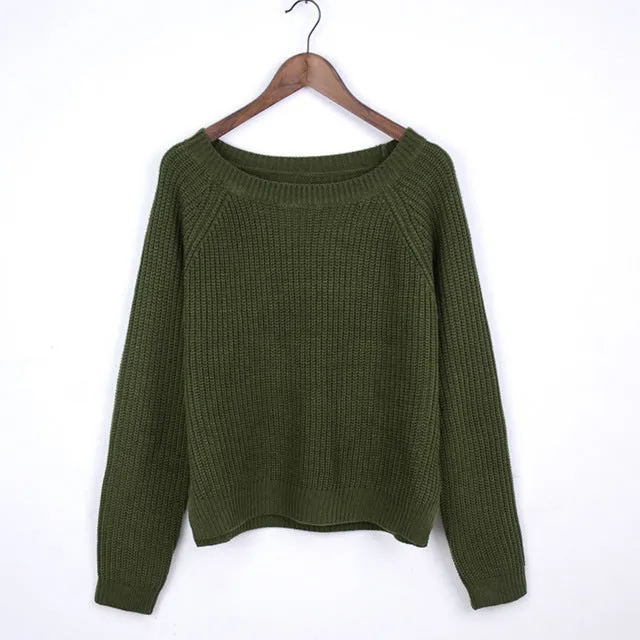 Casual Crop Sweater