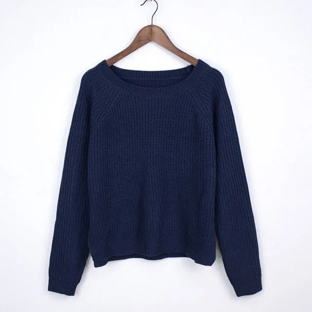 Casual Crop Sweater
