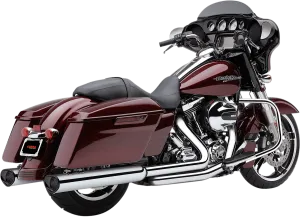 Cobra 6212CB Tri-Flow Slip-Ons - Chrome with Bloss Black Tip