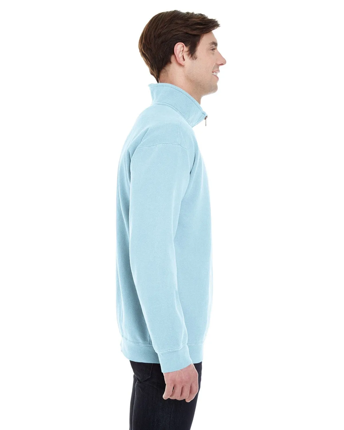 Comfort Colors Quarter-Zip Sweatshirt | Chambray