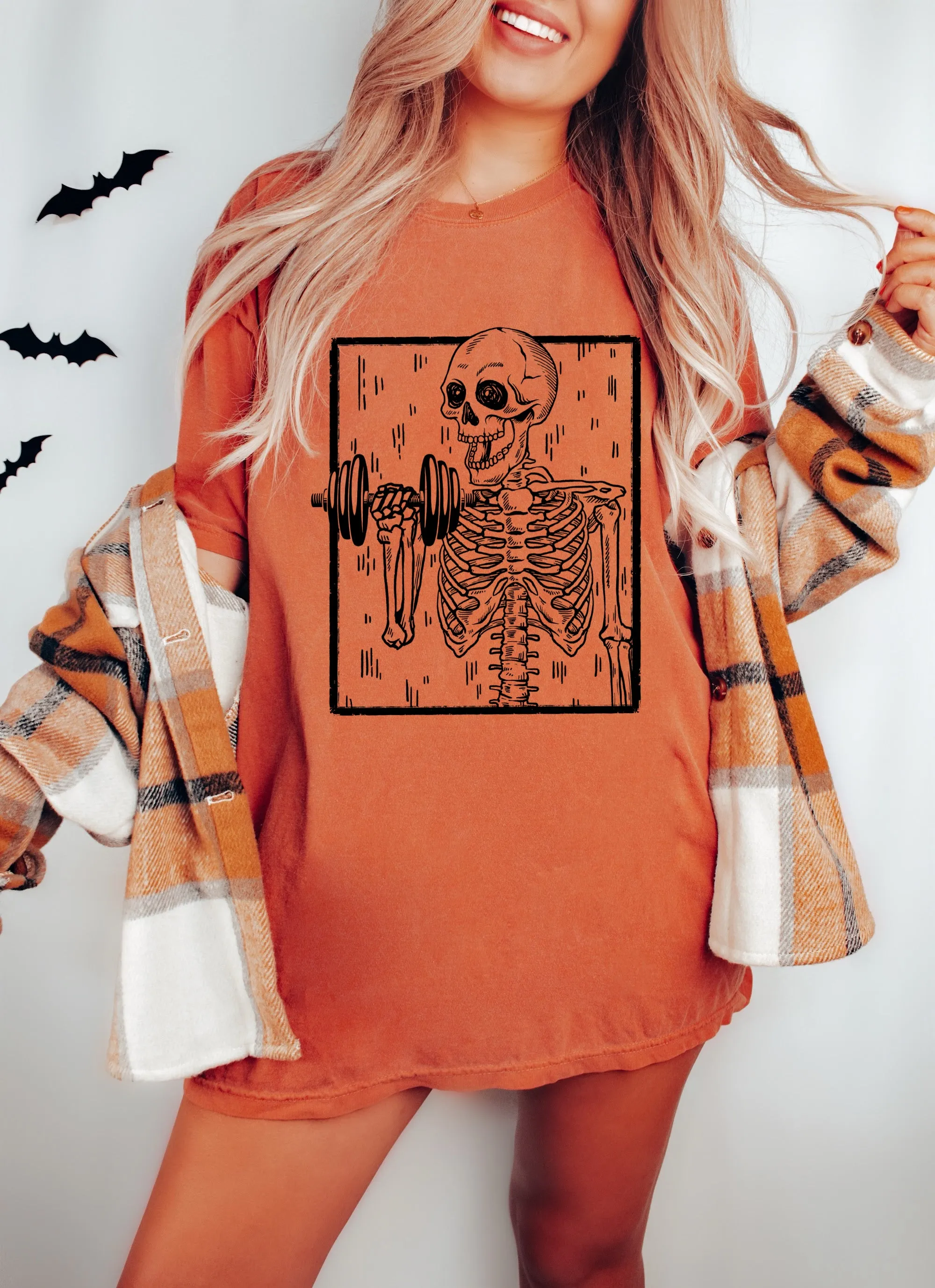 Comfort Colors Skeleton Lifting Shirt