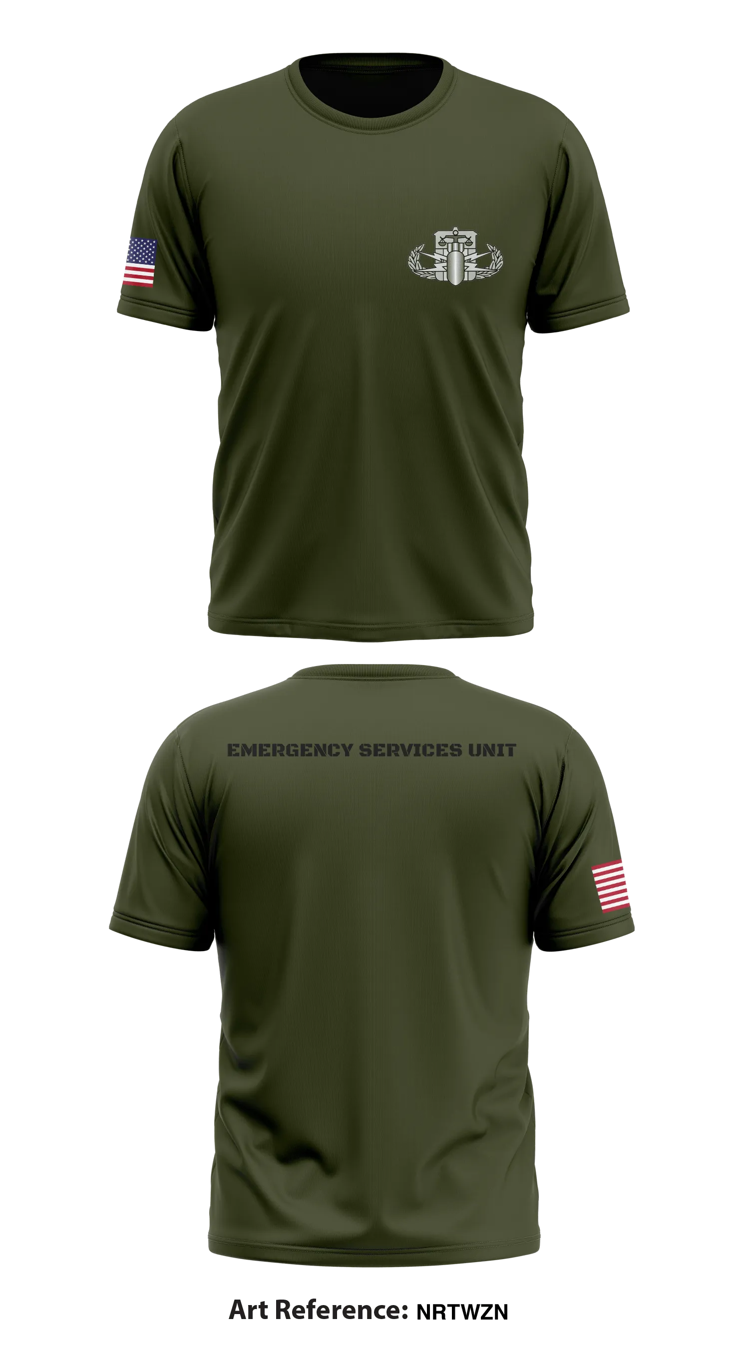 Copy of Emergency Services Unit  Store 1 Core Men's SS Performance Tee - nRTwzN