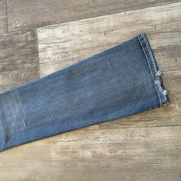 COWGIRL TUFF &quot;Crosses Shimmer&quot; 🤎 bootcut horseback riding jeans sz 27x35L TALL
