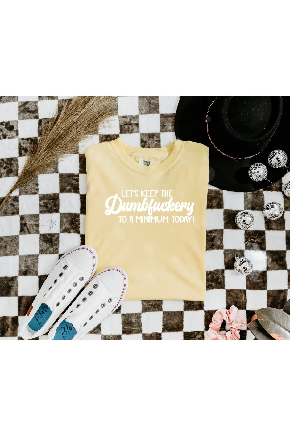 Dumbfuckery White lettering Comfort Colors T-Shirt