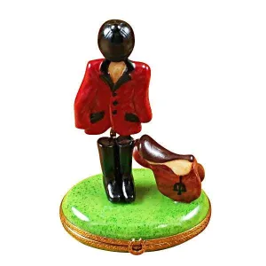 Equestrian Outfit with Saddle