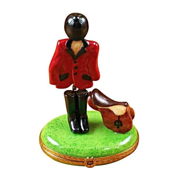 Equestrian Outfit with Saddle