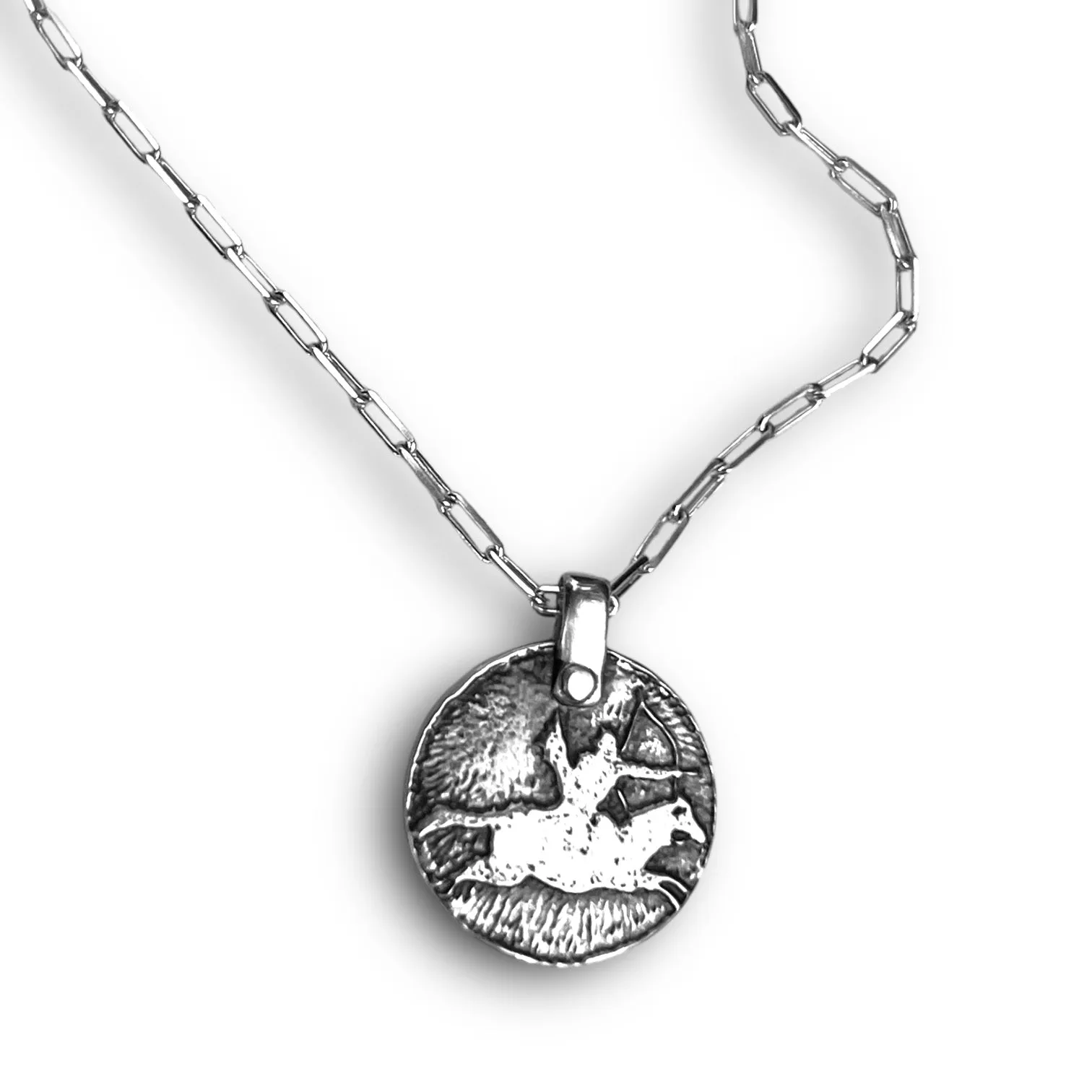 Fearless Mounted Archer - Sterling Silver