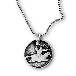 Fearless Mounted Archer - Sterling Silver