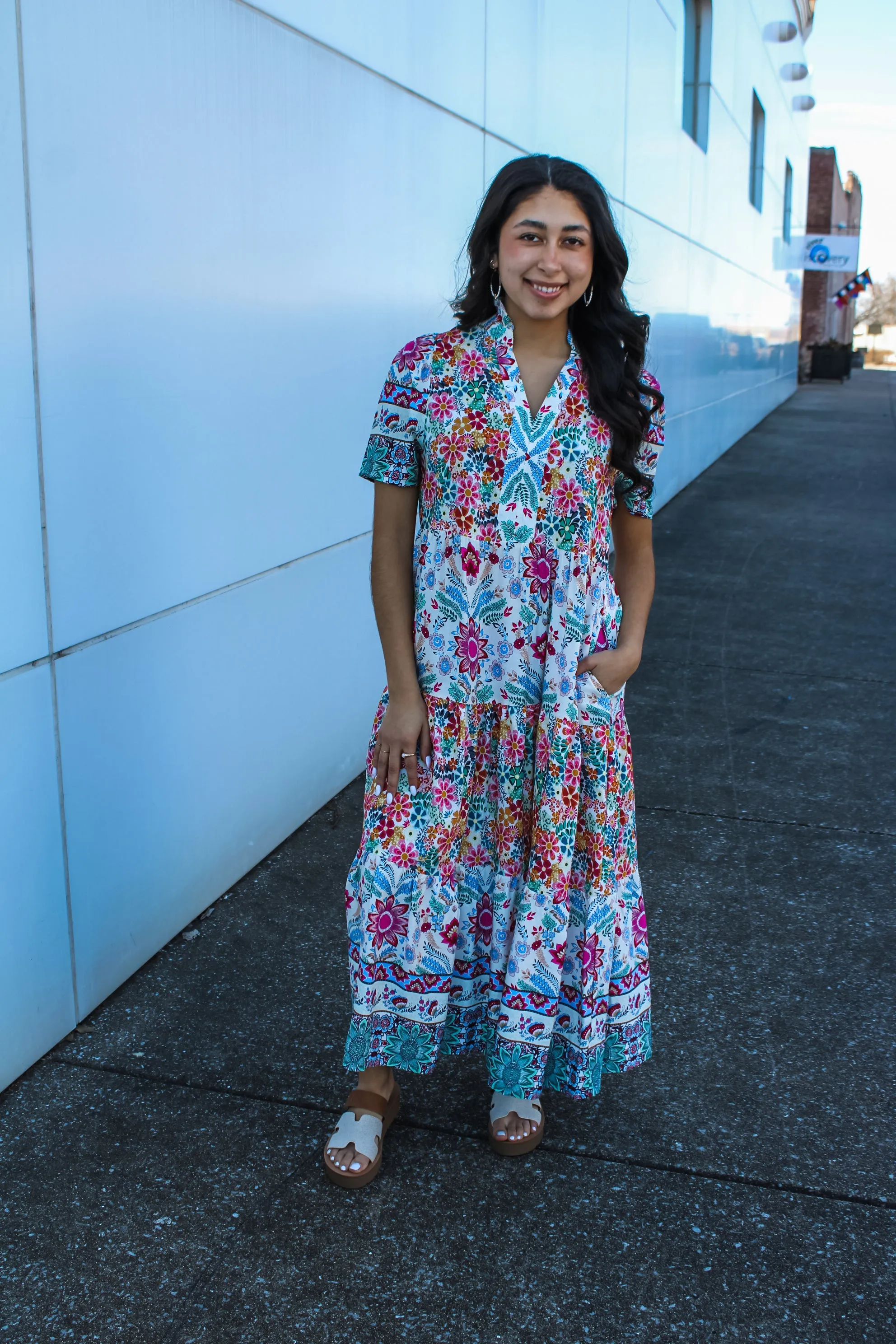 Field Of Flowers Maxi Dress • Multi