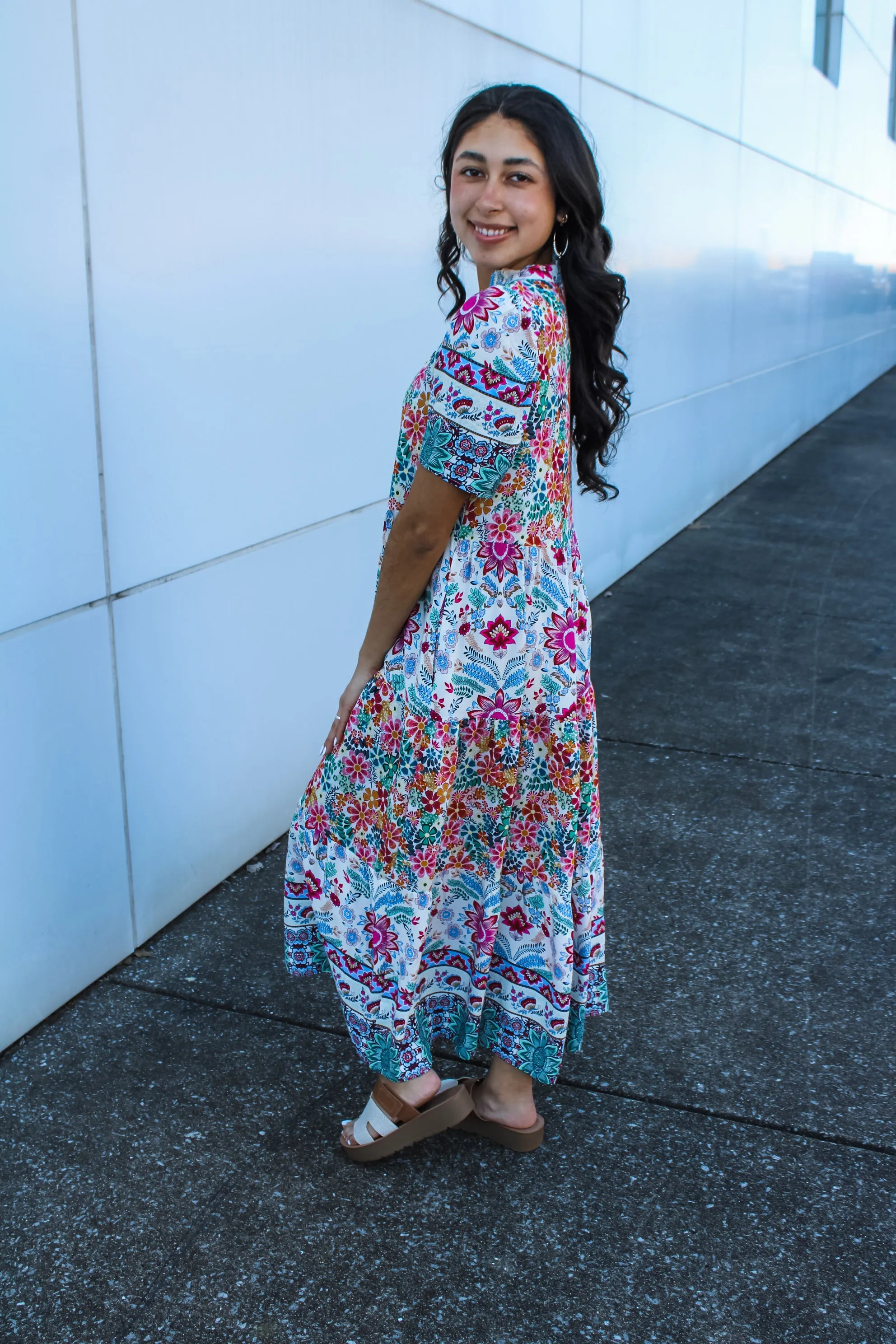 Field Of Flowers Maxi Dress • Multi