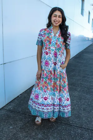 Field Of Flowers Maxi Dress • Multi