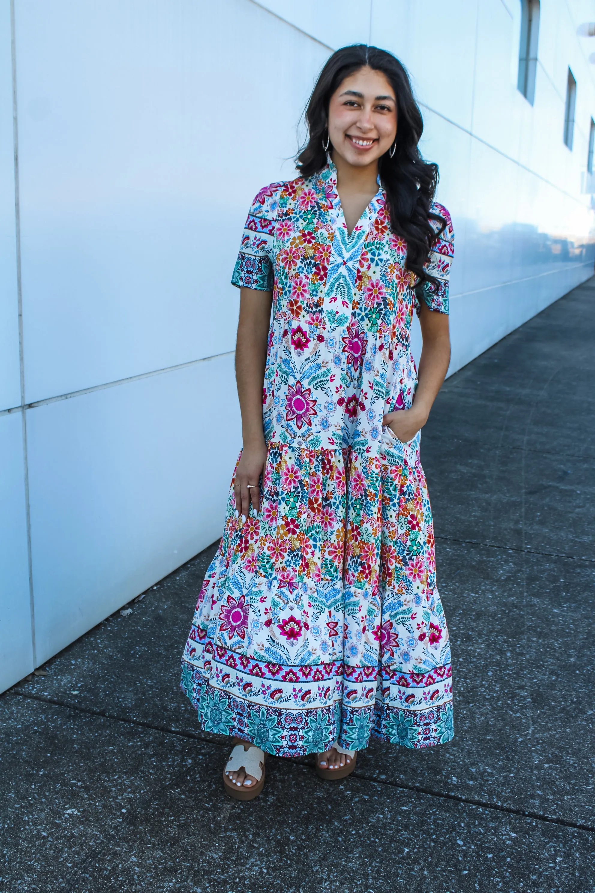 Field Of Flowers Maxi Dress • Multi
