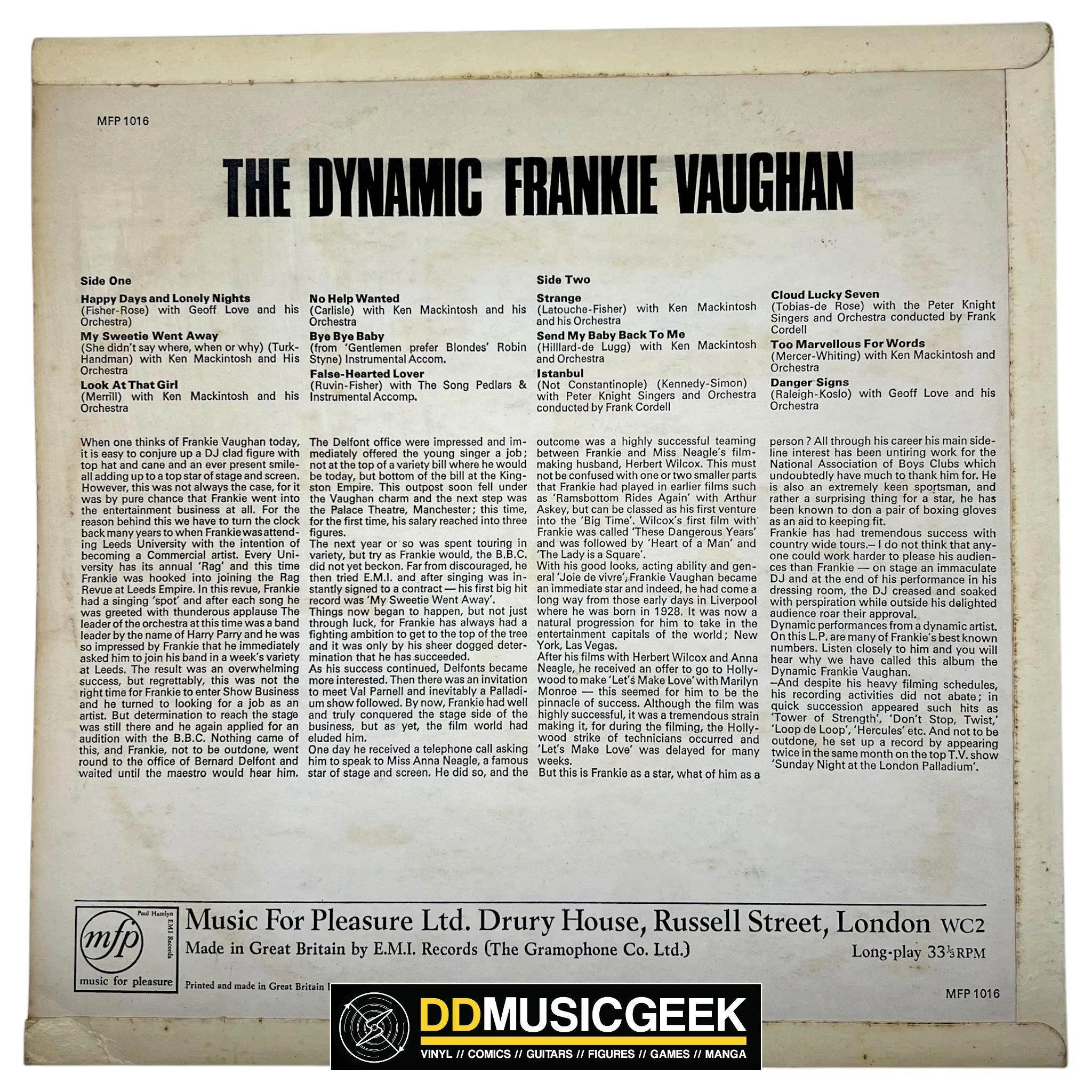 Frankie Vaughan: The Dynamic Frankie Vaughan (LP, Comp)