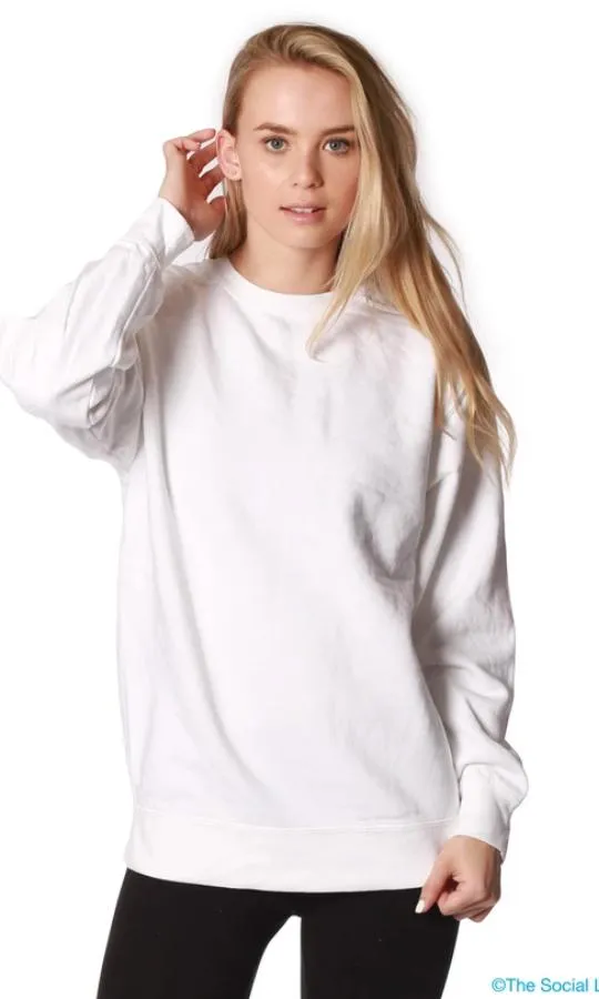 Garment-Dyed Fleece Crewneck Sweatshirt