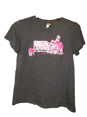 Genuine Cowgirl Girls Navy Shirt