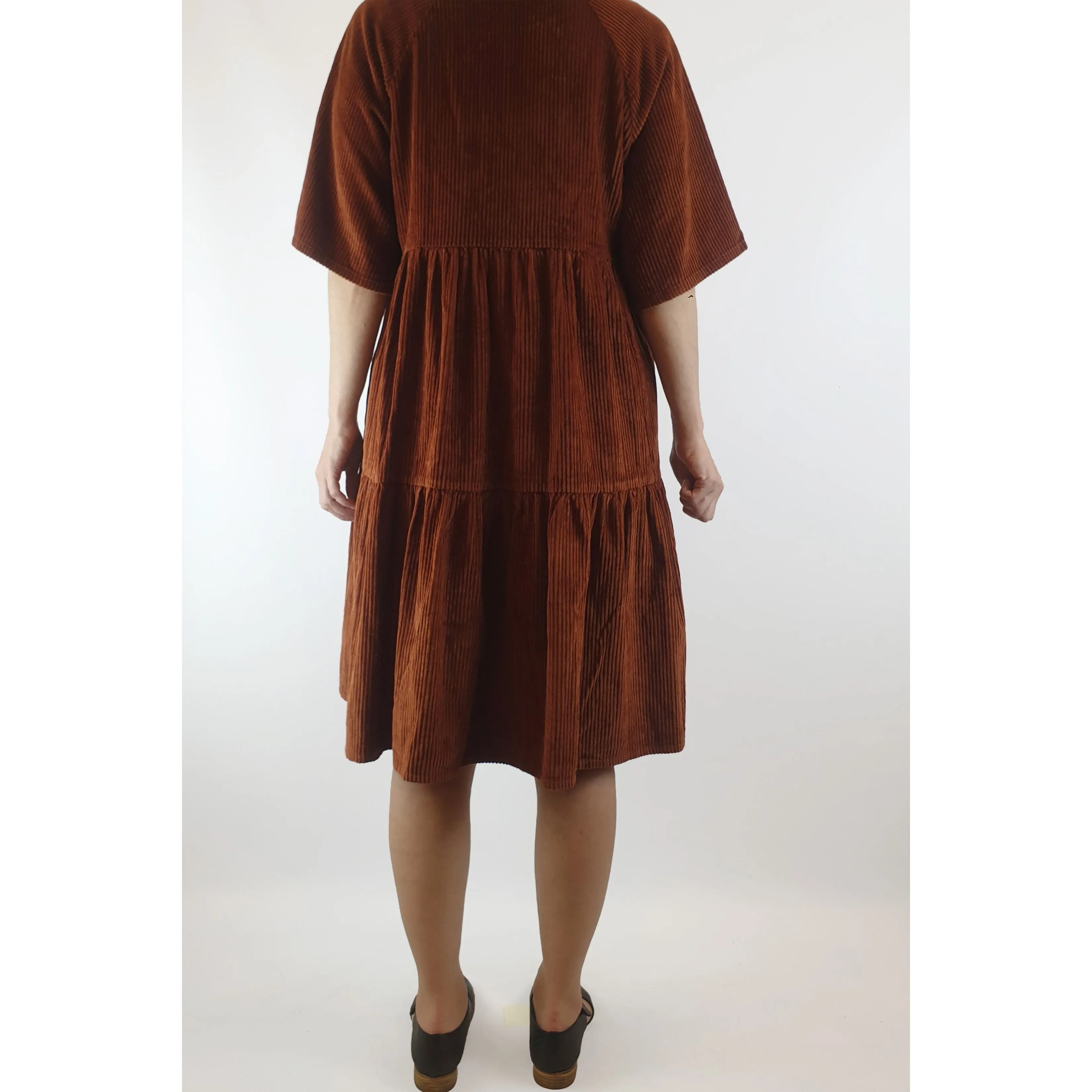 Gorman burnt orange chunky cord oversize dress size 8