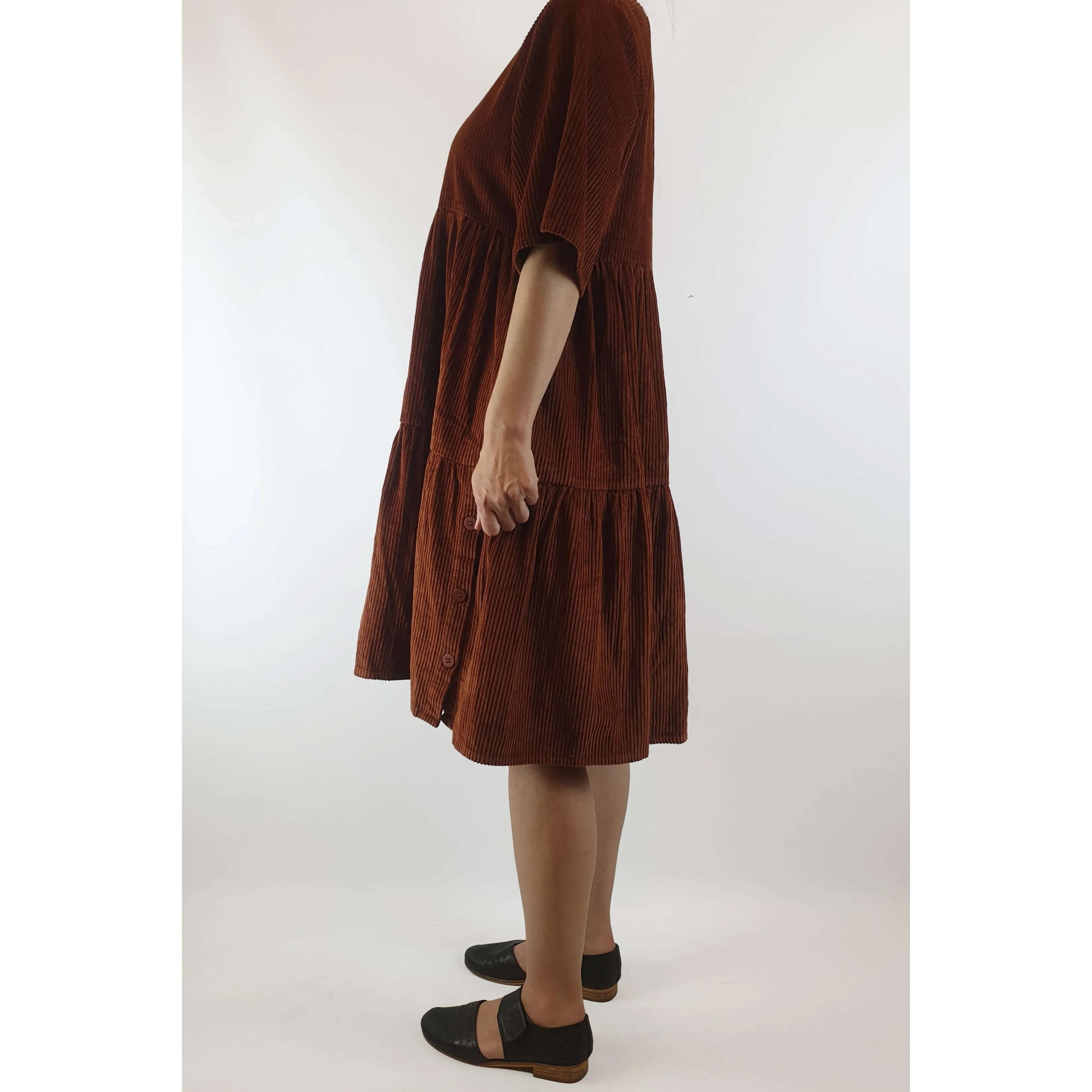 Gorman burnt orange chunky cord oversize dress size 8
