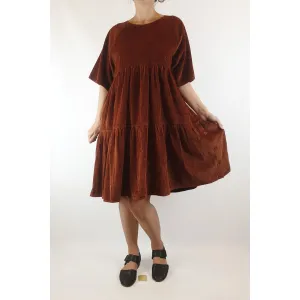 Gorman burnt orange chunky cord oversize dress size 8