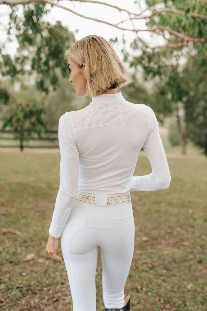 Hampton & Harlow Equestrian Breeches Womens Stain Proof Full Seat