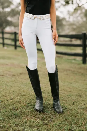Hampton & Harlow Equestrian Breeches Womens Stain Proof Full Seat