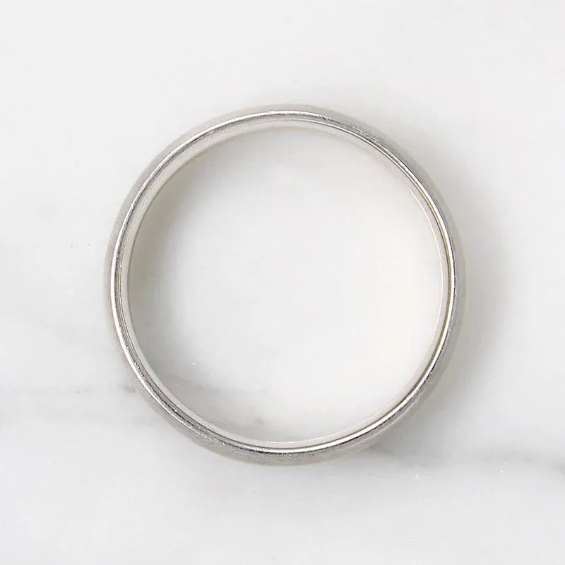 Handsome Two-Tone Recycled Gold Wedding Band