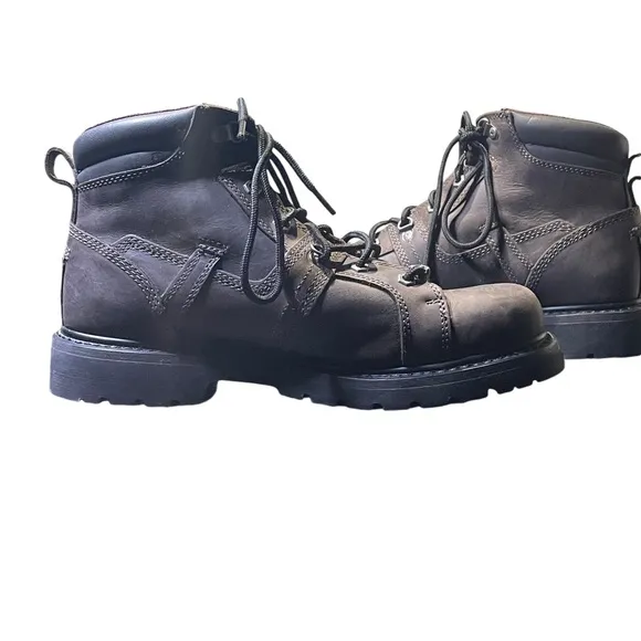 HARLEY DAVIDSON Men's Ruskin Performance Boots Brown D93472 - Preowned 11.5