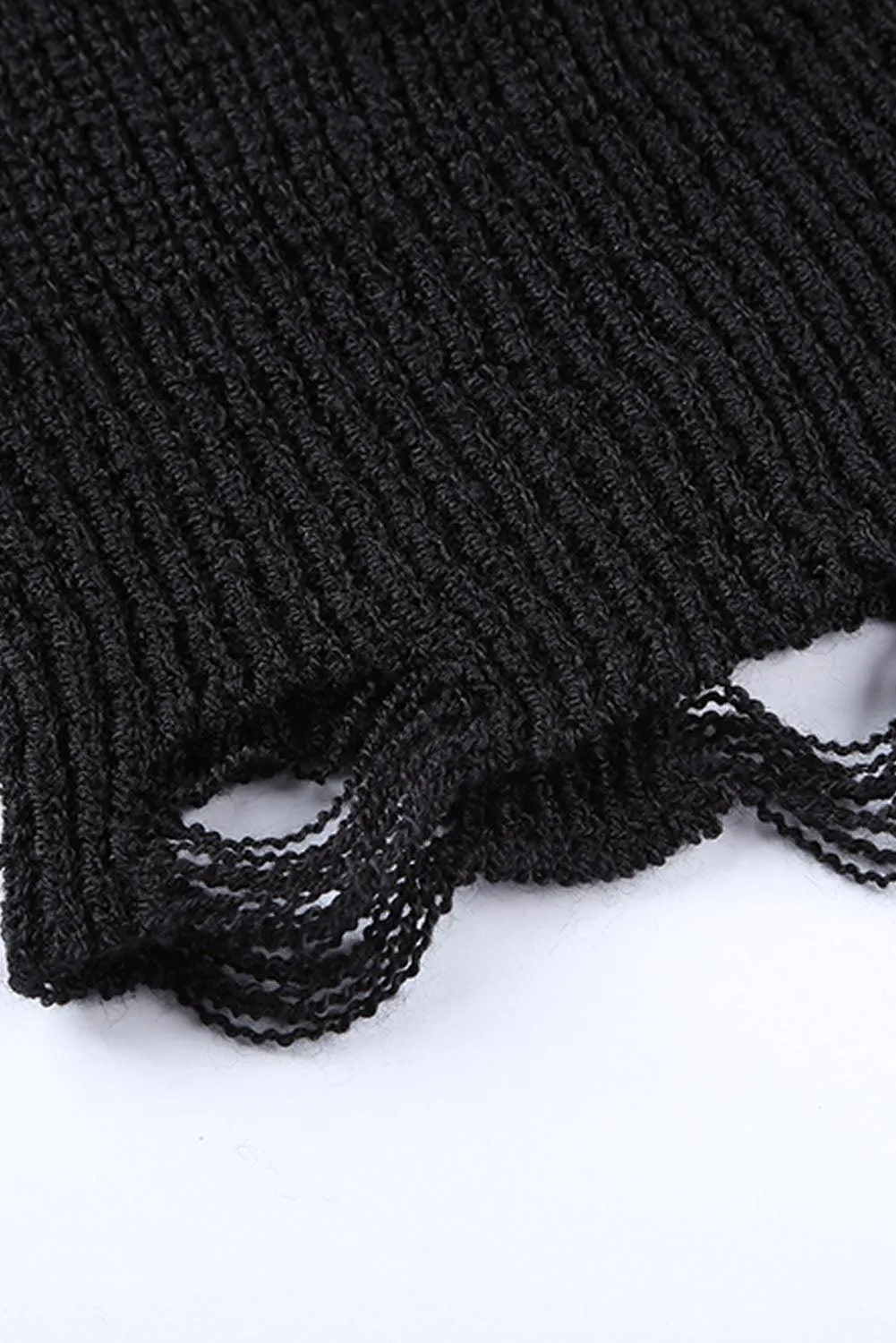 Hazel Blues® | Zipper V-Neck Dropped Sleeve Hooded Solid Sweater