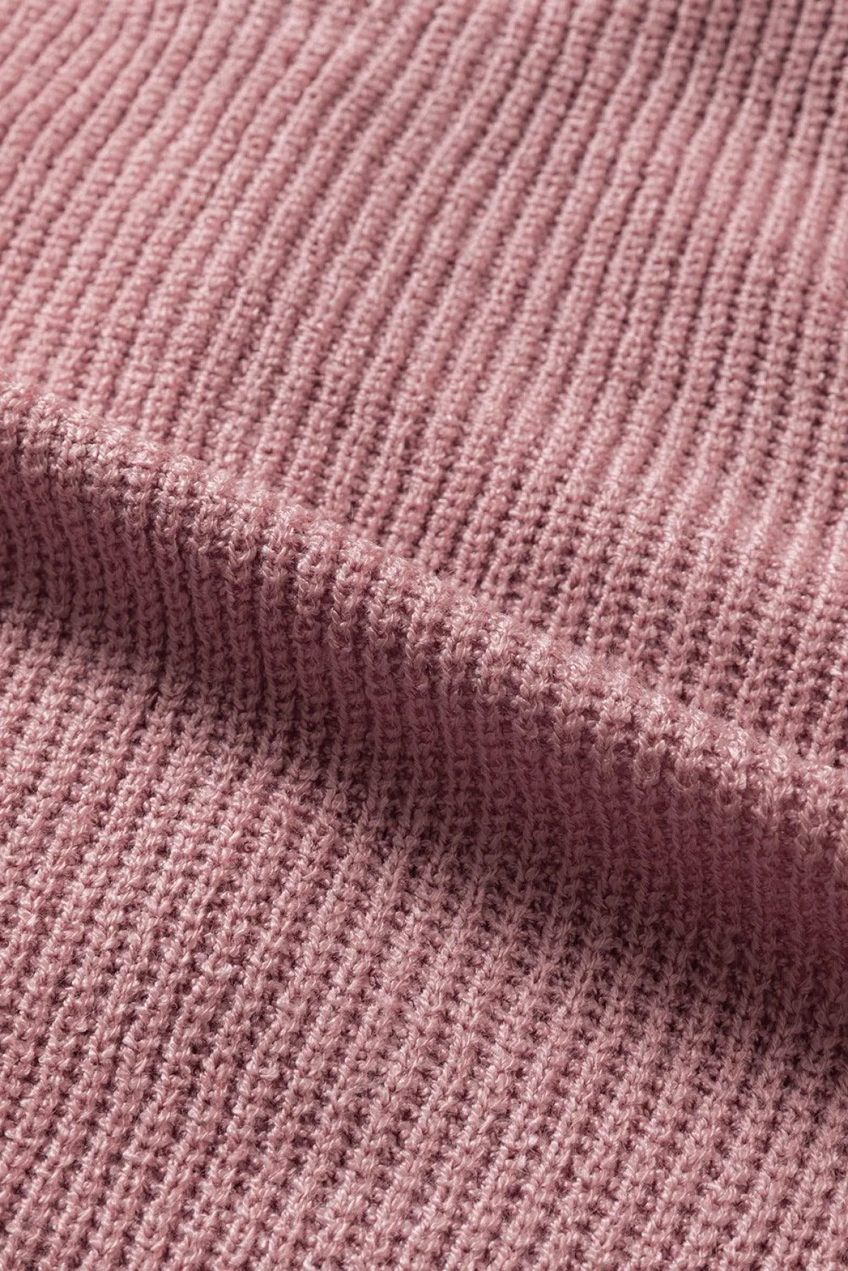Hazel Blues® | Zipper V-Neck Dropped Sleeve Hooded Solid Sweater