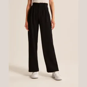 High Waist Tailored Wide Leg Pants