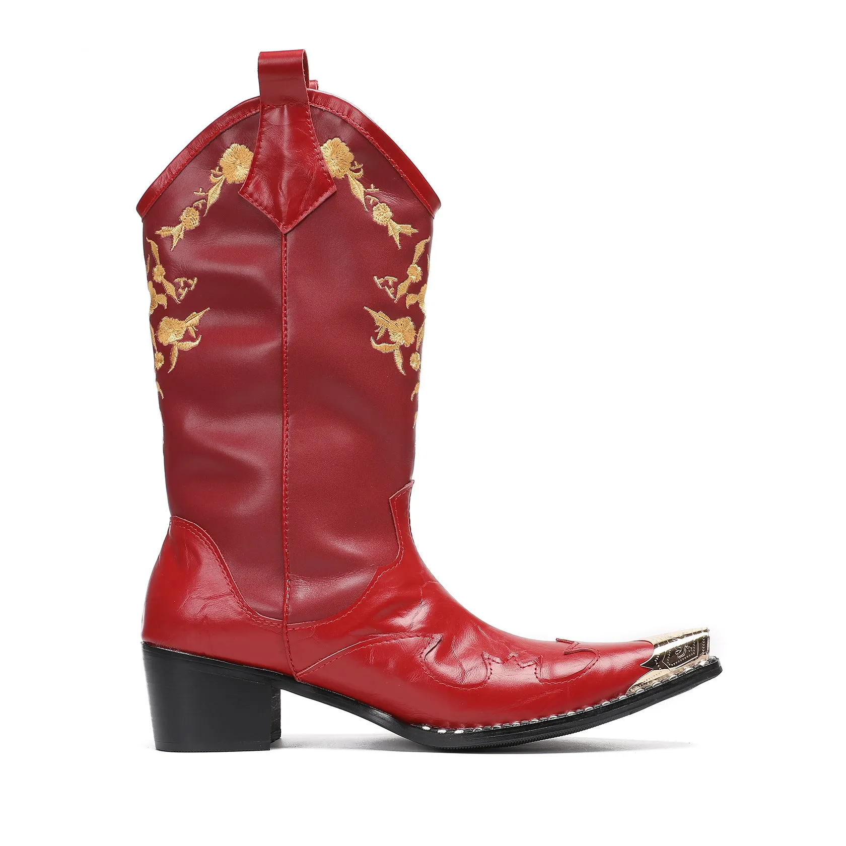 Horse boots Men's tall boots Men's high-top long cowboy boots Men's casual trend Horseback riding Mongolian boots Men's winter