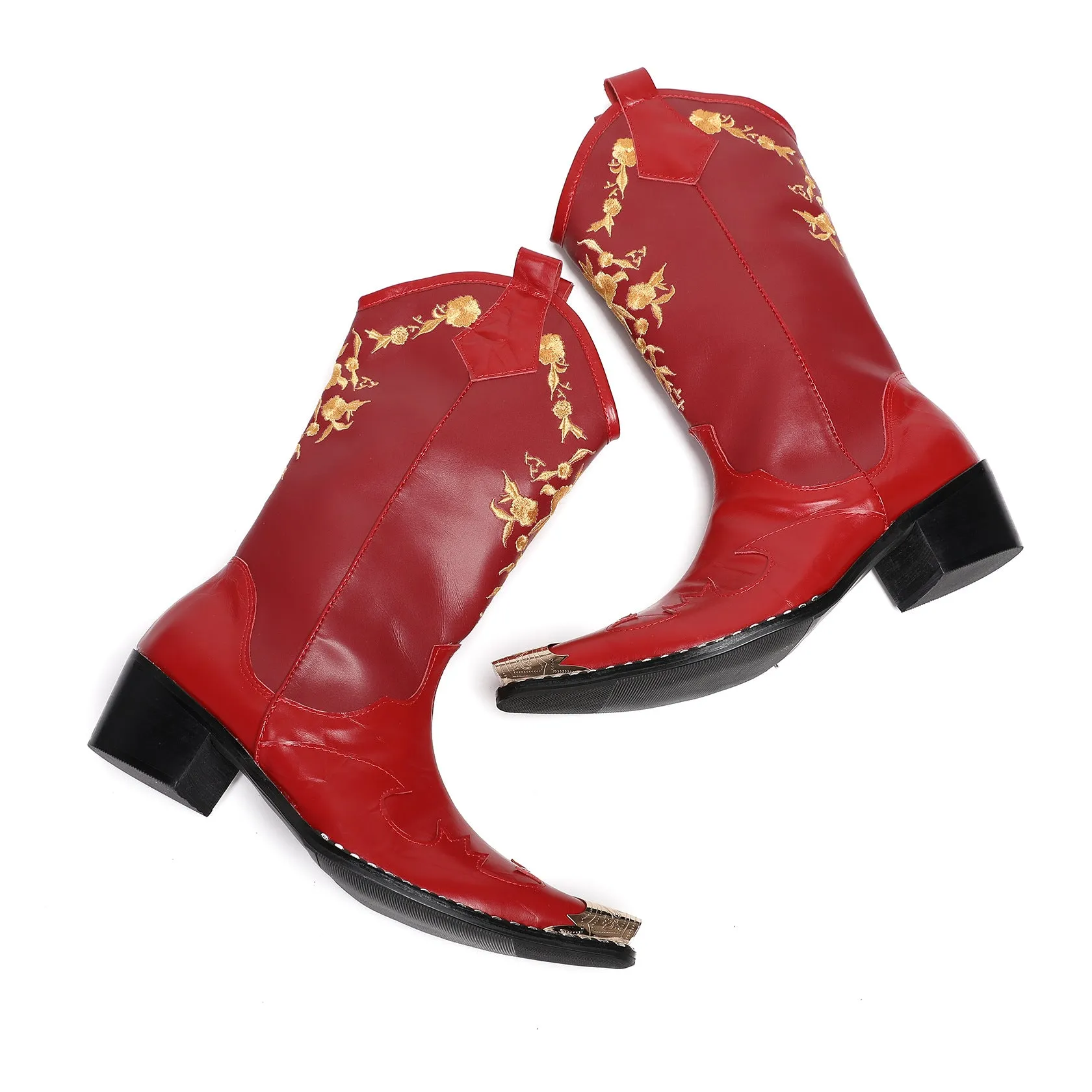 Horse boots Men's tall boots Men's high-top long cowboy boots Men's casual trend Horseback riding Mongolian boots Men's winter