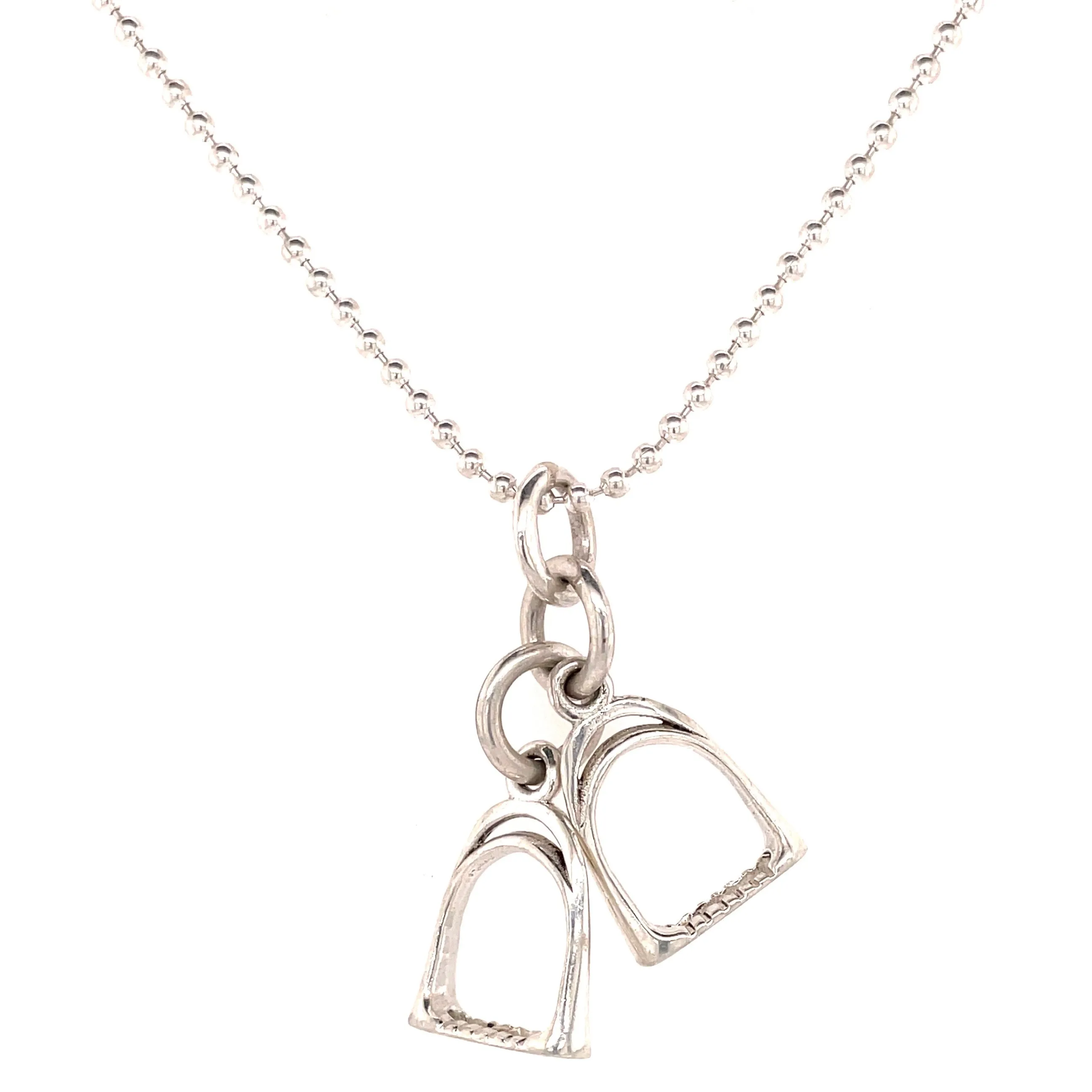 Horseshoe and Stirrup Charm Necklaces