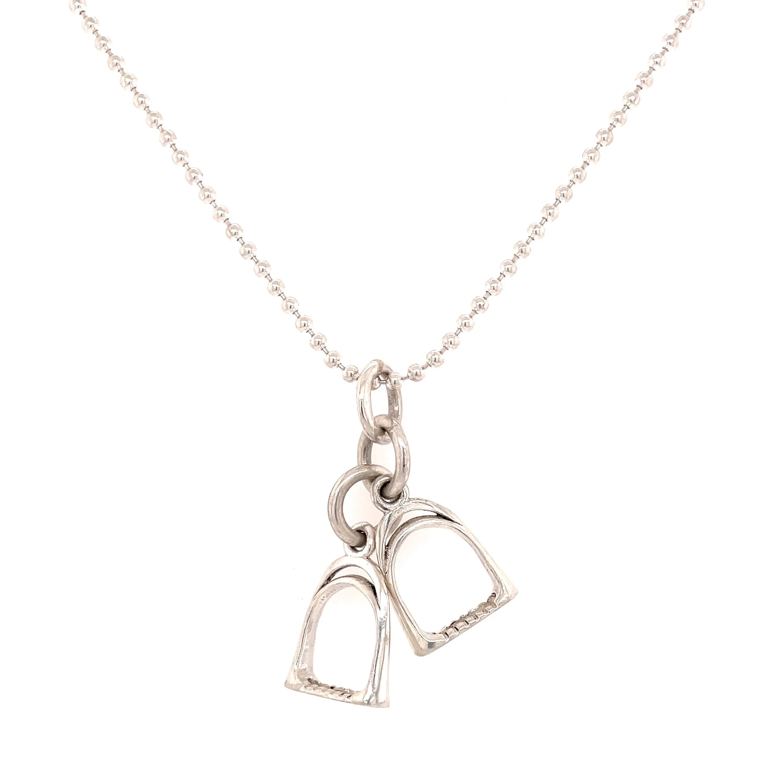 Horseshoe and Stirrup Charm Necklaces