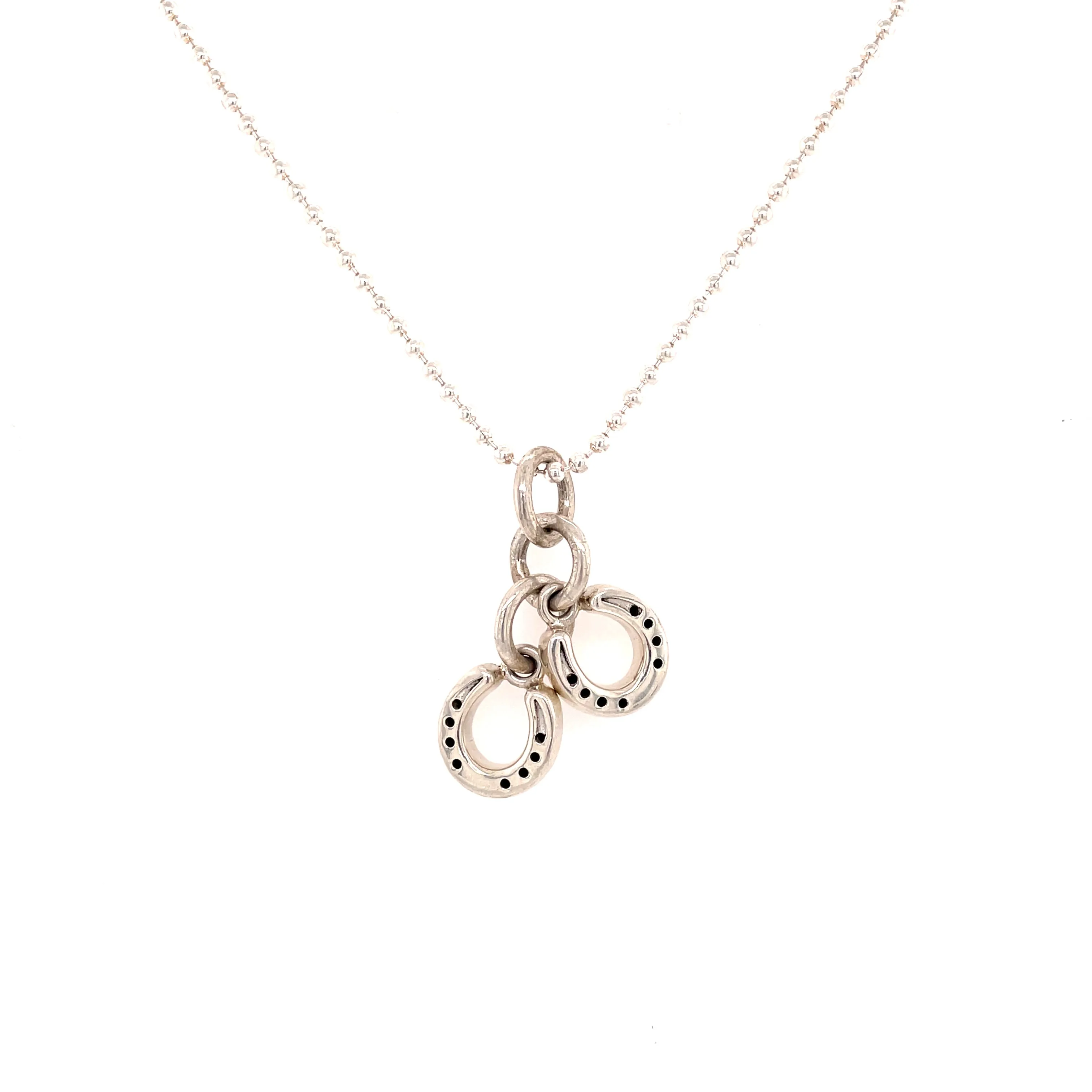 Horseshoe and Stirrup Charm Necklaces