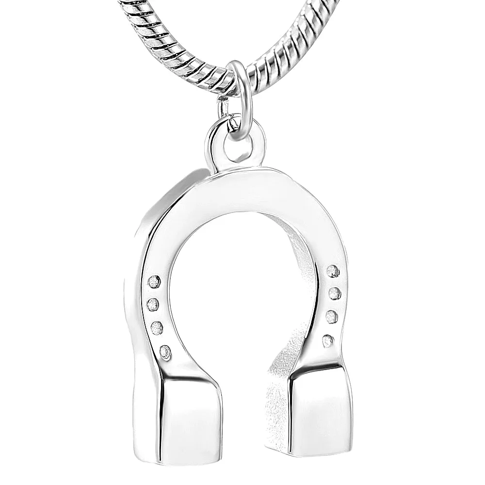 Horseshoe Cremation Necklace