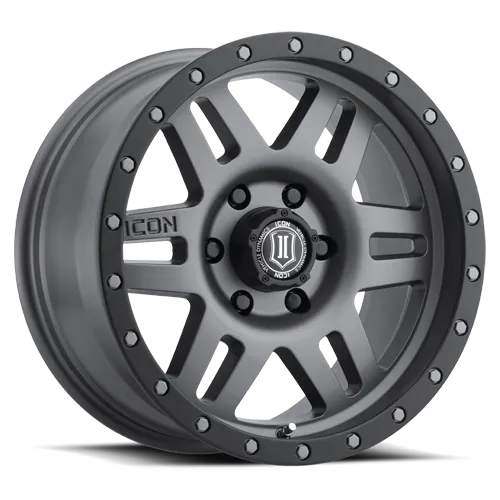ICON Alloys - 17" Six Speed Wheels - Titanium (6 x 5.5")