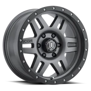 ICON Alloys - 17" Six Speed Wheels - Titanium (6 x 5.5")