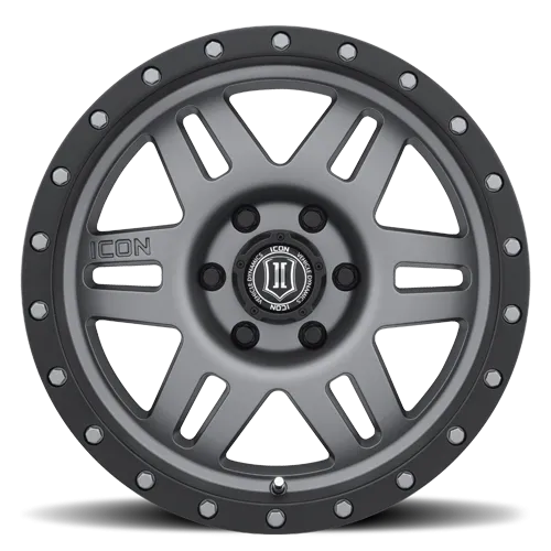 ICON Alloys - 17" Six Speed Wheels - Titanium (6 x 5.5")