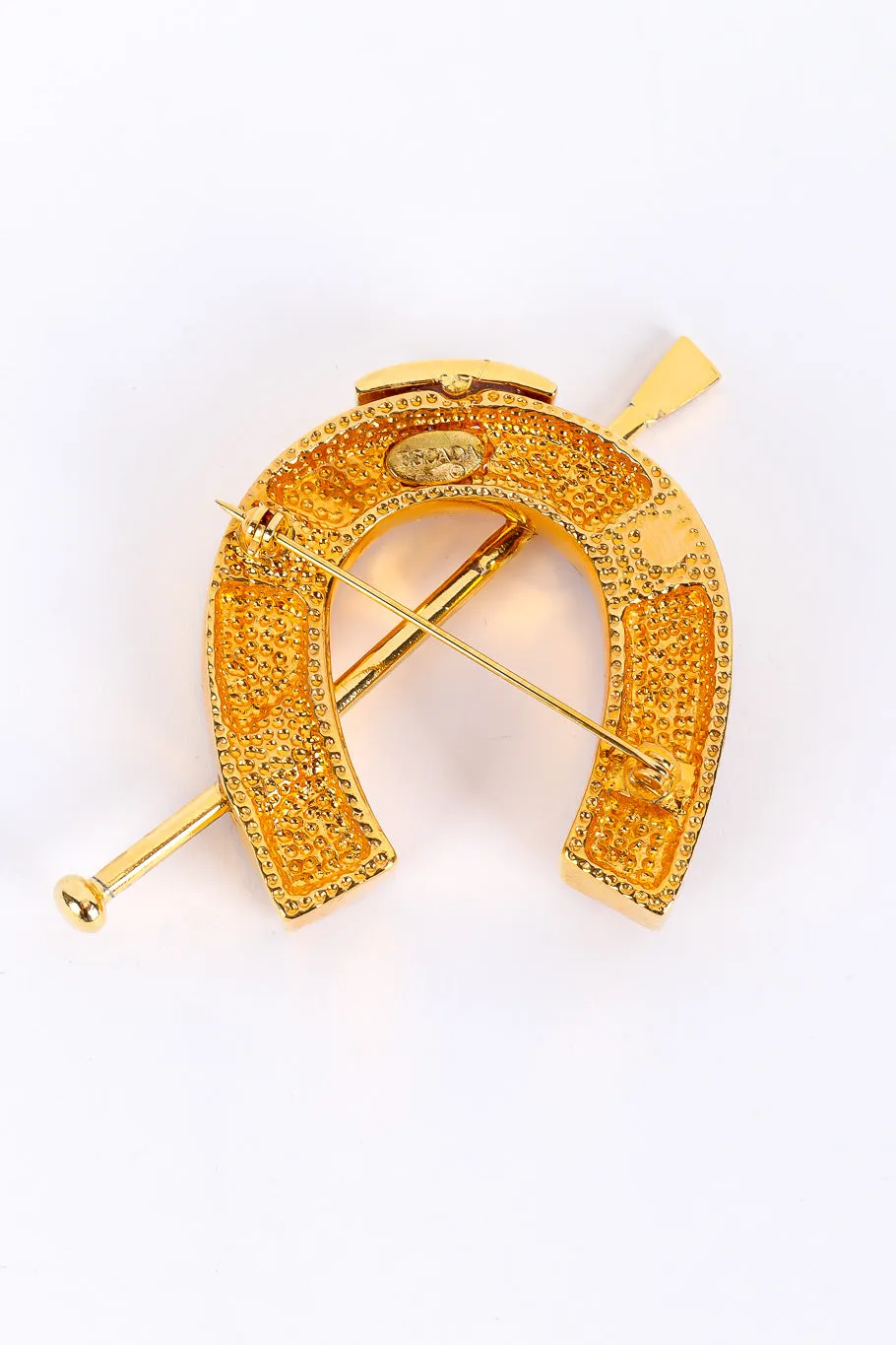 Jeweled Equestrian Brooch