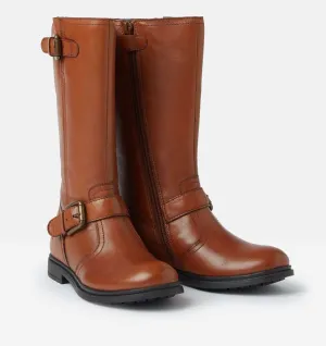 Joules Darcy Tan Leather Boots