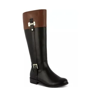 KAREN SCOTT EDENN BUCKLED RIDING BOOTS IN BLACK NWT WOMEN'S SIZE 9.5 WIDE CALF