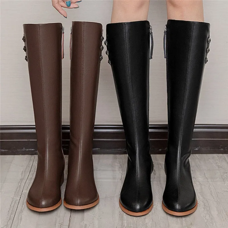 Knight Boots Genuine Leather Handmade