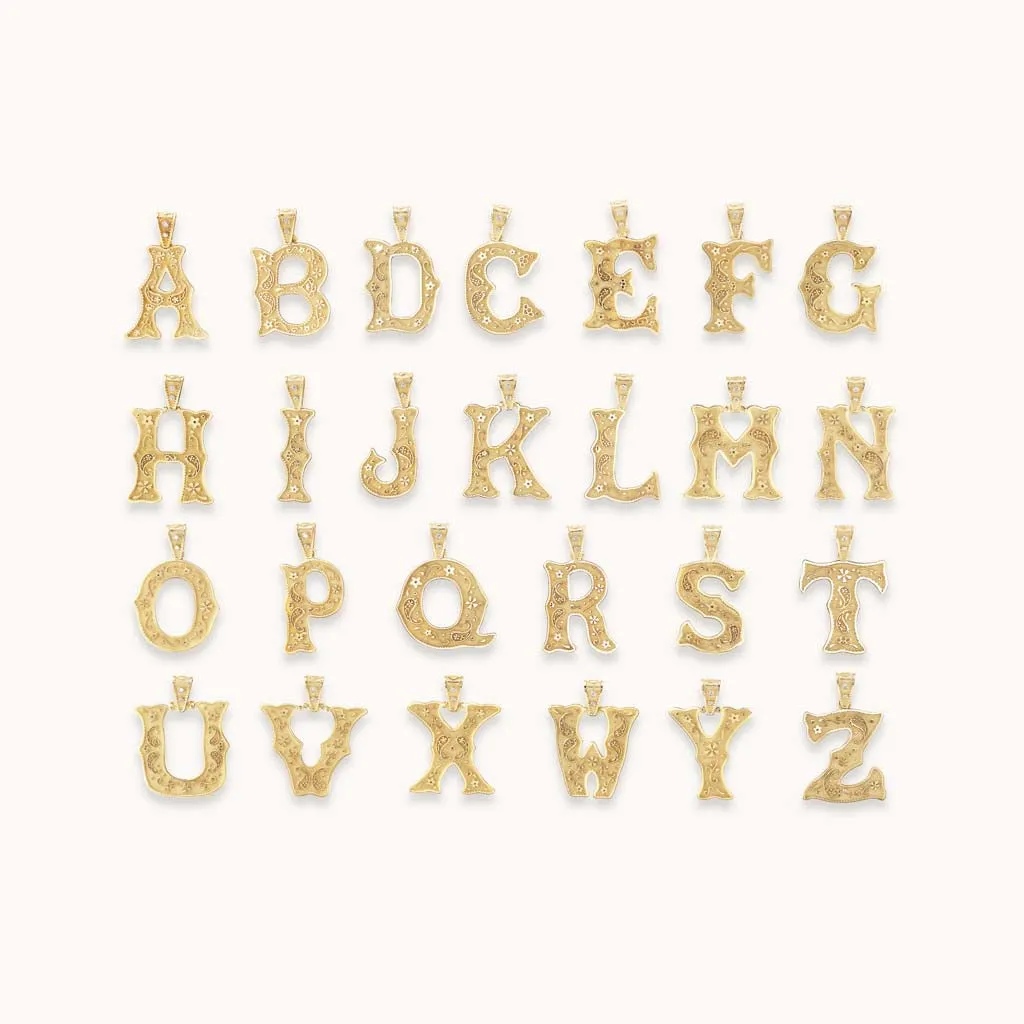 Large Southwestern Alphabet Necklace