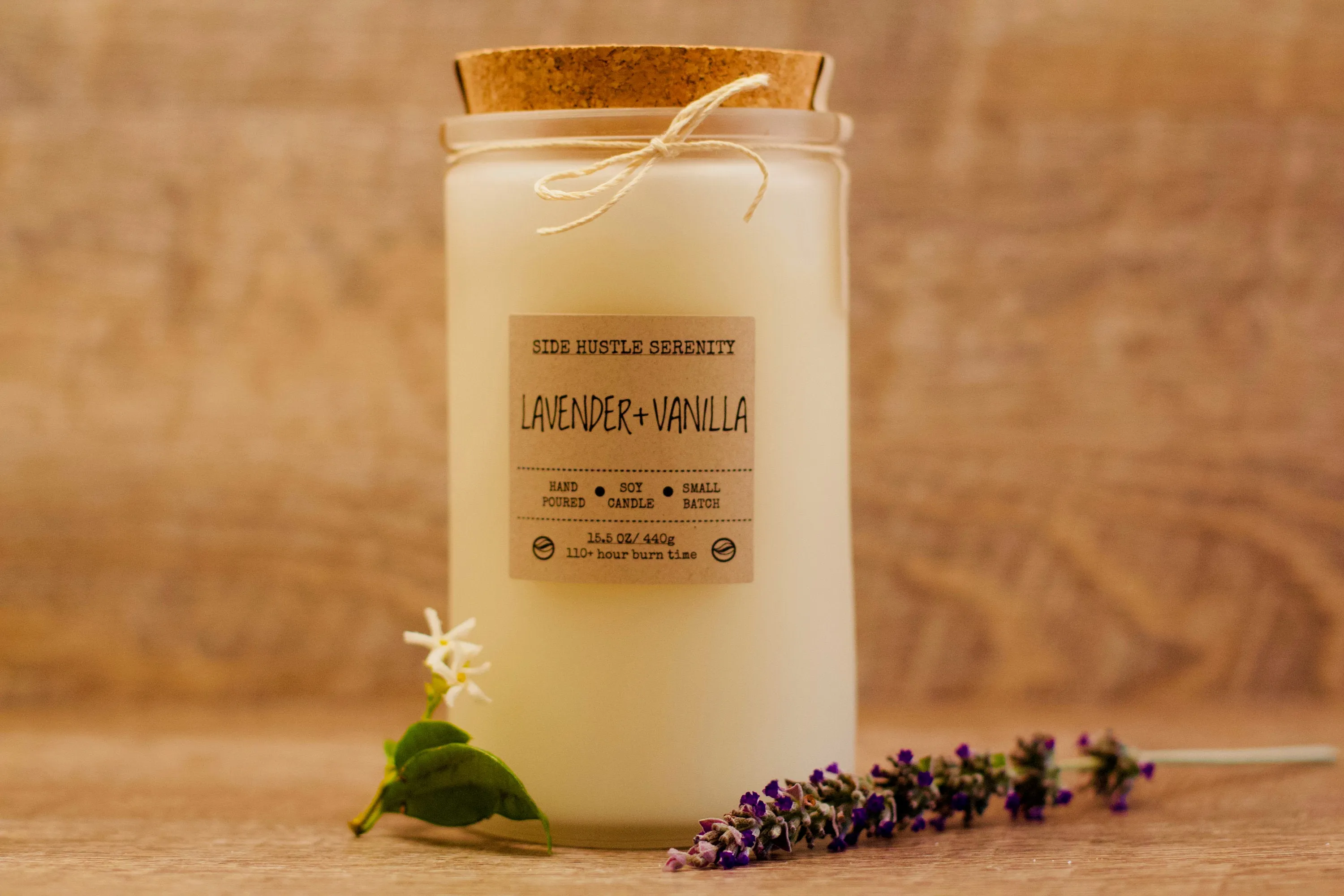 Lavender   Vanilla Scented Soy Candle | 6.5oz