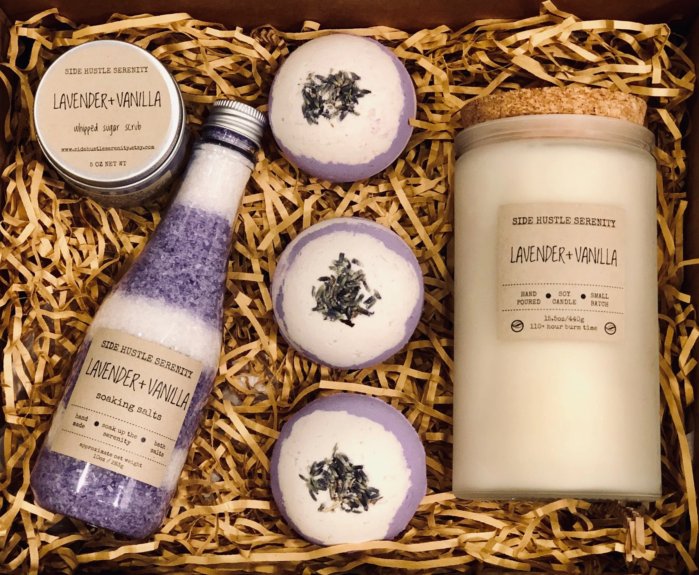 Lavender   Vanilla Scented Soy Candle | 6.5oz