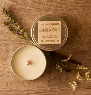 Lavender   Vanilla Scented Soy Candle | 6.5oz