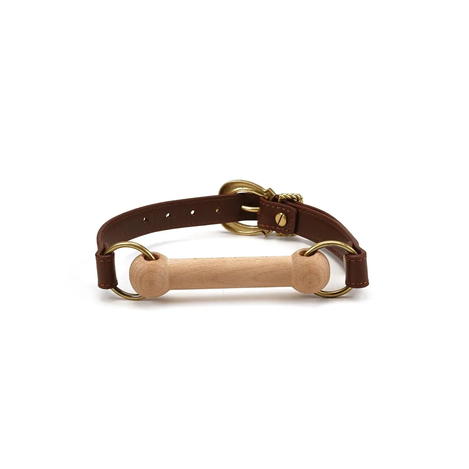 Liebe Seele - The Equestrian Leather Blinder And gag - Paardenhoofdtooi Met bit gag