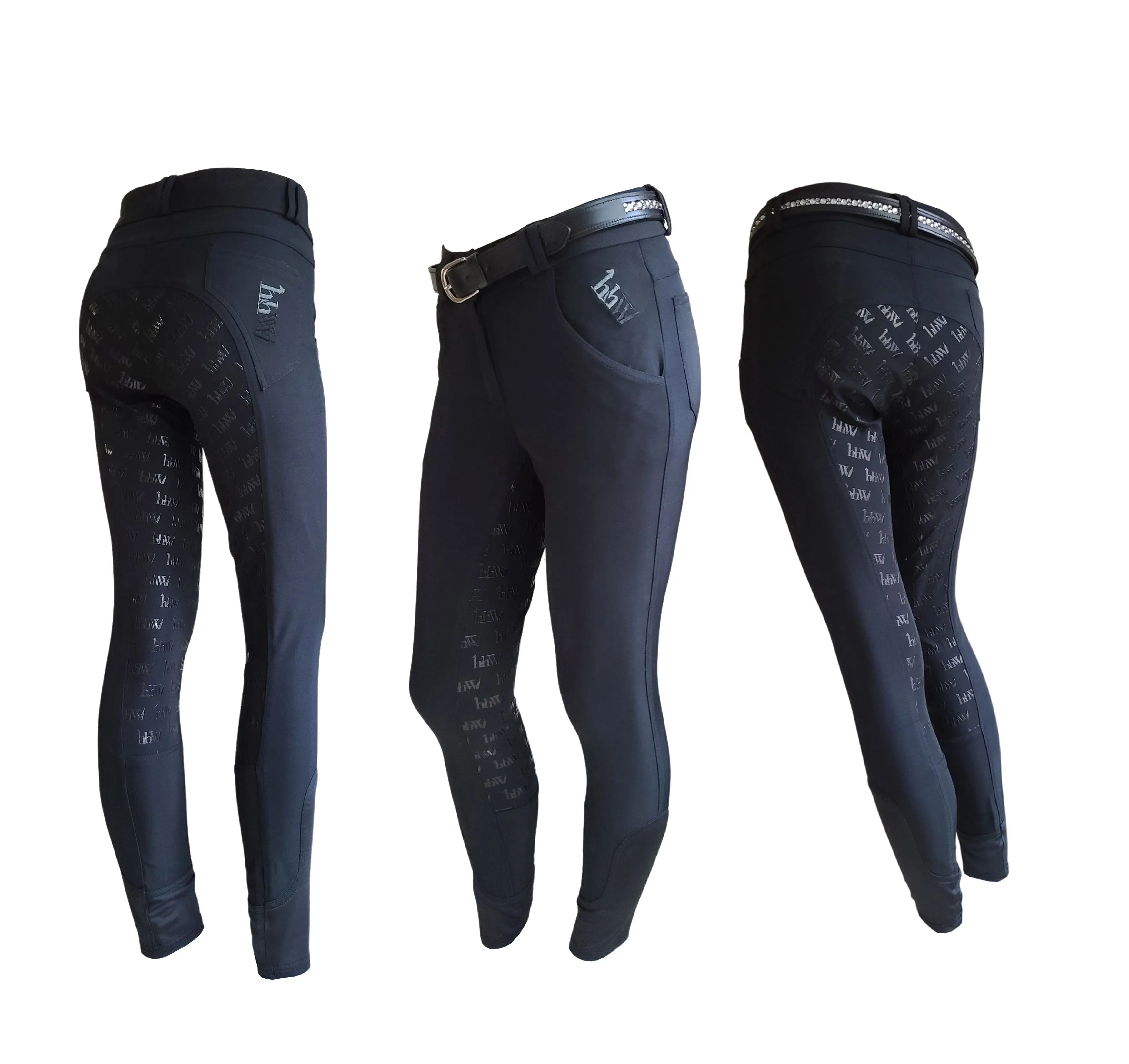 LONG Solid Foundation "Magic Breeches"- Full Seat/Knee Patch Options - 3 Colors