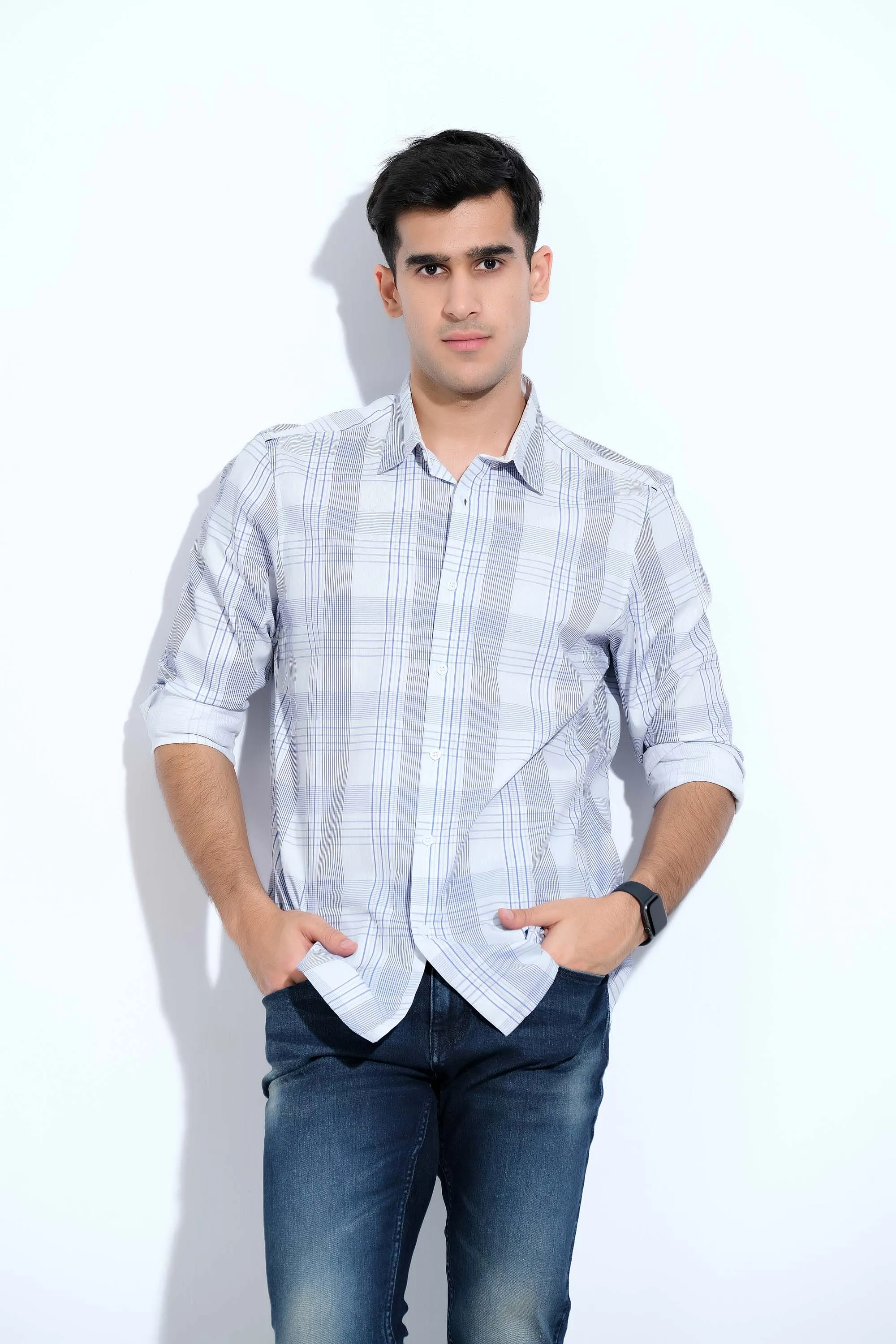 Men’s Blue Casual Shirt