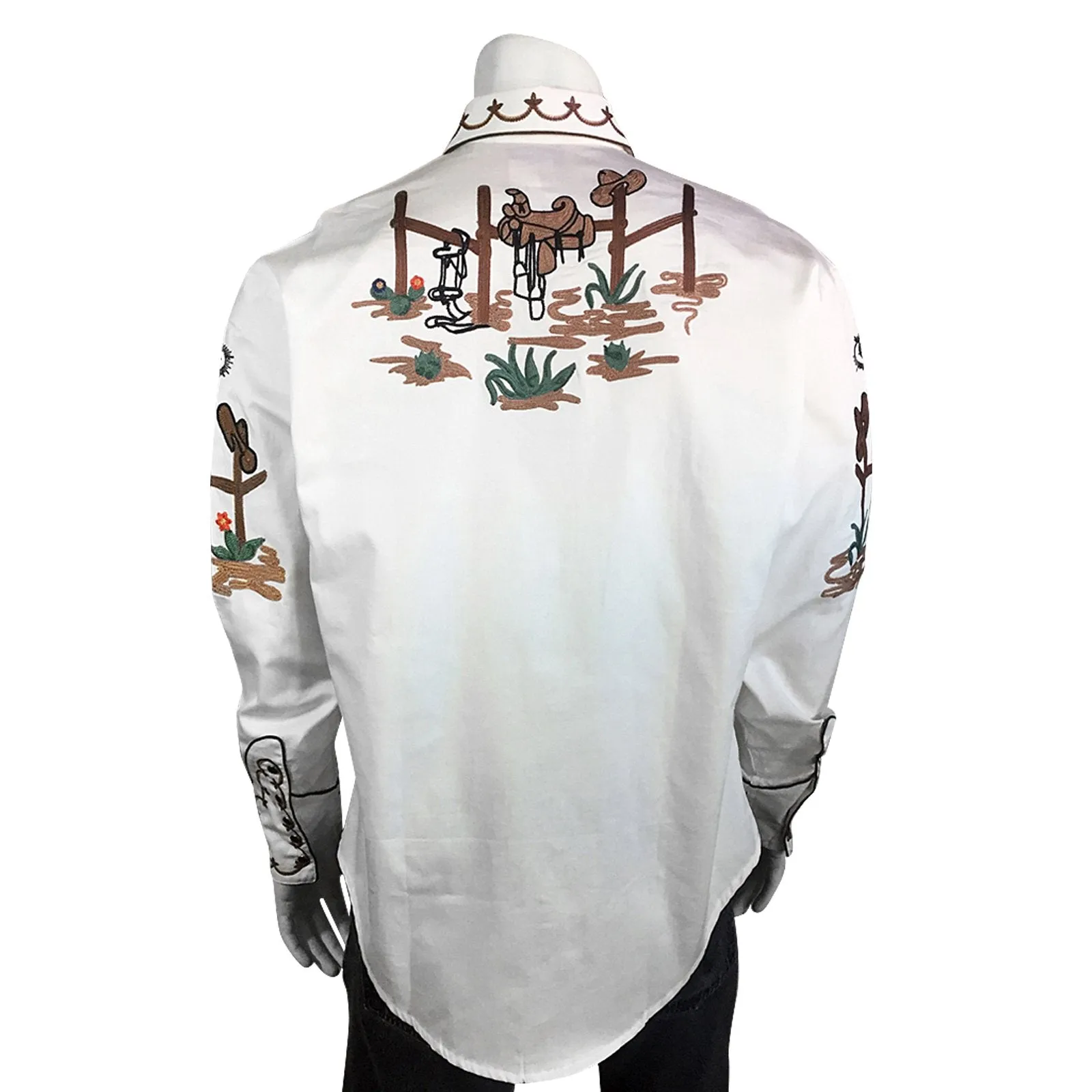 Men's Vintage Western Shirt Collection: Rockmount Boots and Cactus Ivory
